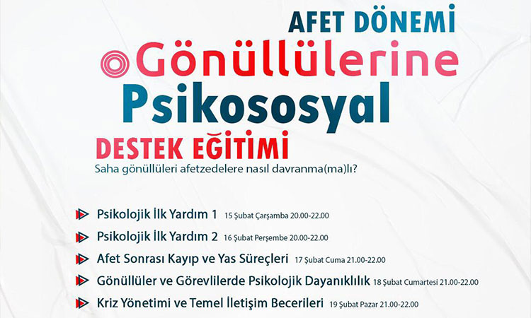PSİKOSOSYAL DESTEK EĞİTİMİ!